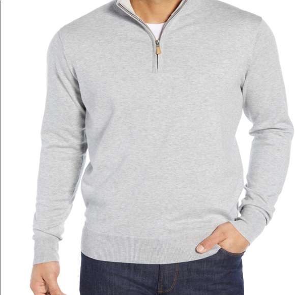 Peter Millar Other - PETER MILLAR
Crown Quarter Zip Sweater In Grey